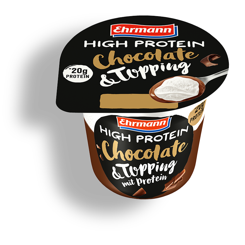 Ehrmann High Protein Pudding Chocolate & Topping 200g