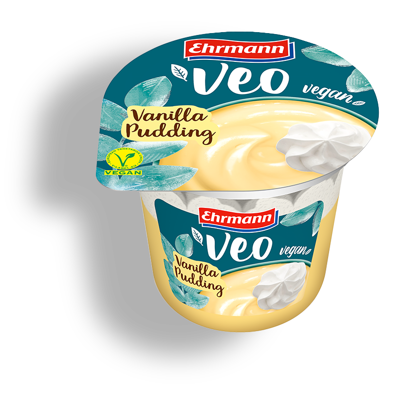 Ehrmann Veo Vegan Pudding Vanilla & Topping 175g